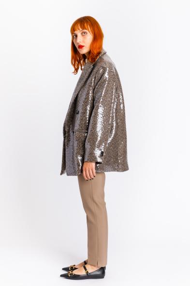 RA.ME - DOUBLE-BREASTED SEQUINED CABAN JACKET - photo 2
