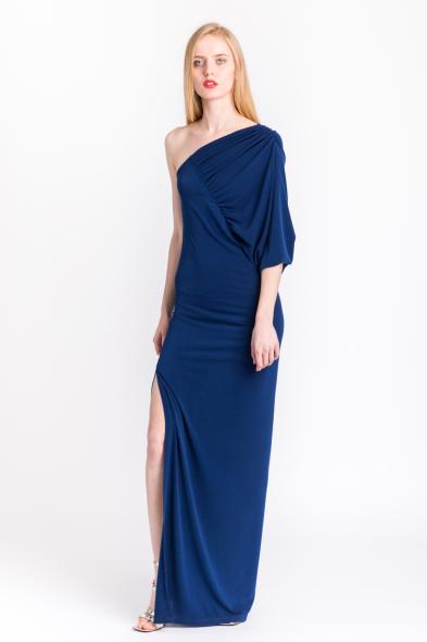 SO ALLURE - LONG BLUE ONE-SHOULDER DRESS - photo 2
