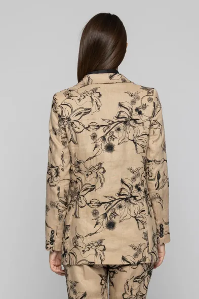 KOCCA - OVERALL JACKET WITH FLORAL EMBROIDERY - photo 2