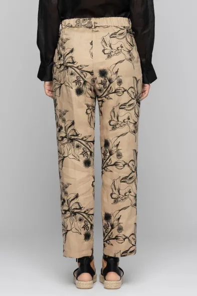 KOCCA - DORIANO FLORAL EMBROIDERY PANTS - photo 3