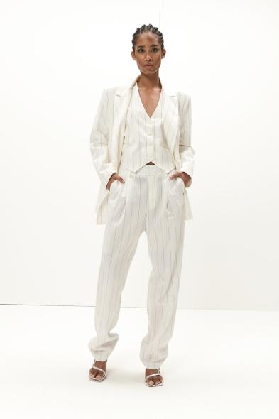 SO ALLURE - DOUBLE-BREASTED PINSTRIPE JACKET - photo 2