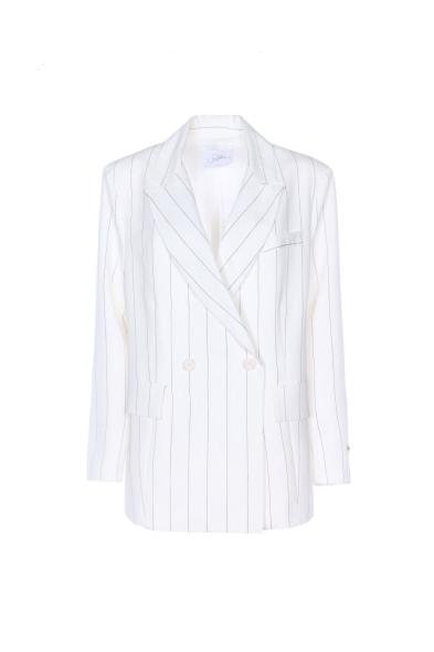 SO ALLURE - DOUBLE-BREASTED PINSTRIPE JACKET - photo 1