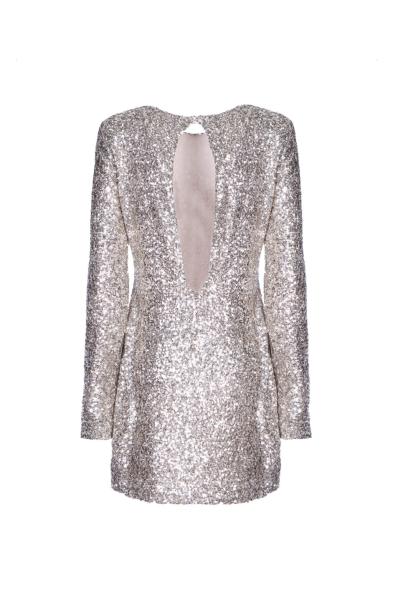 SO ALLURE - MINI DRESS WITH SEQUINS AND BARE BACK - photo 2