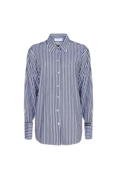 SO ALLURE - OVERSIZED POPLIN STRIPED SHIRT - photo 1