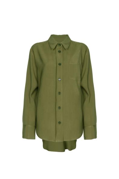 SO ALLURE - GREEN OVER TENCEL SHIRT - photo 2