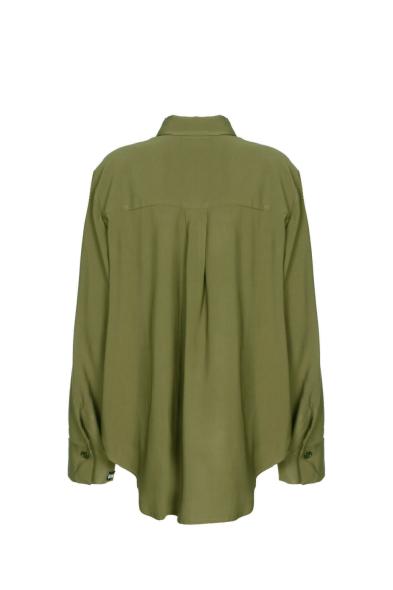 SO ALLURE - GREEN OVER TENCEL SHIRT - photo 1