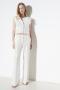 SO ALLURE - PALAZZO TROUSERS IN COATED LINEN