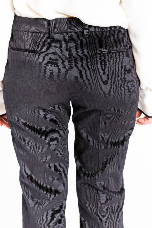 PT TORINO - NEW YORK BLACK ZEBRA VELVET PANTS - photo 4