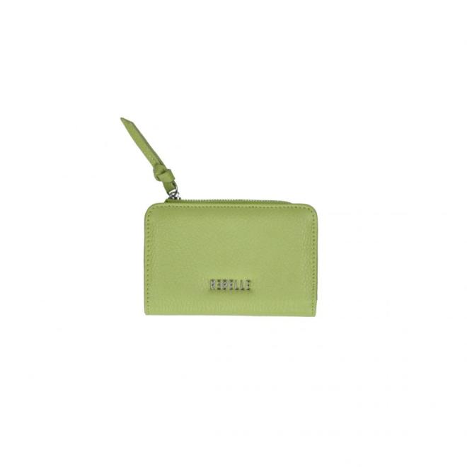 REBELLE - GREEN MINI CARD HOLDER WALLET