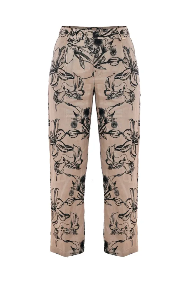 KOCCA - DORIANO FLORAL EMBROIDERY PANTS - photo 5