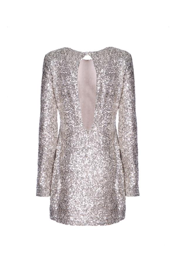 SO ALLURE - MINI DRESS WITH SEQUINS AND BARE BACK - photo 2